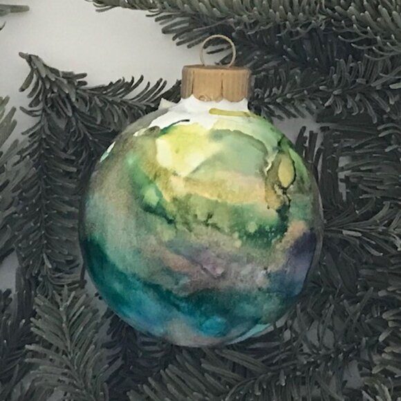Stevi Belle Other - Modern Hand Painted Glass Ornament